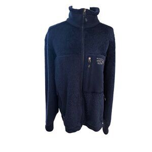 Mountain Hardwear Fleece Jacket Men’s Large Navy Full Zip Sherpa Outdoor Hiking